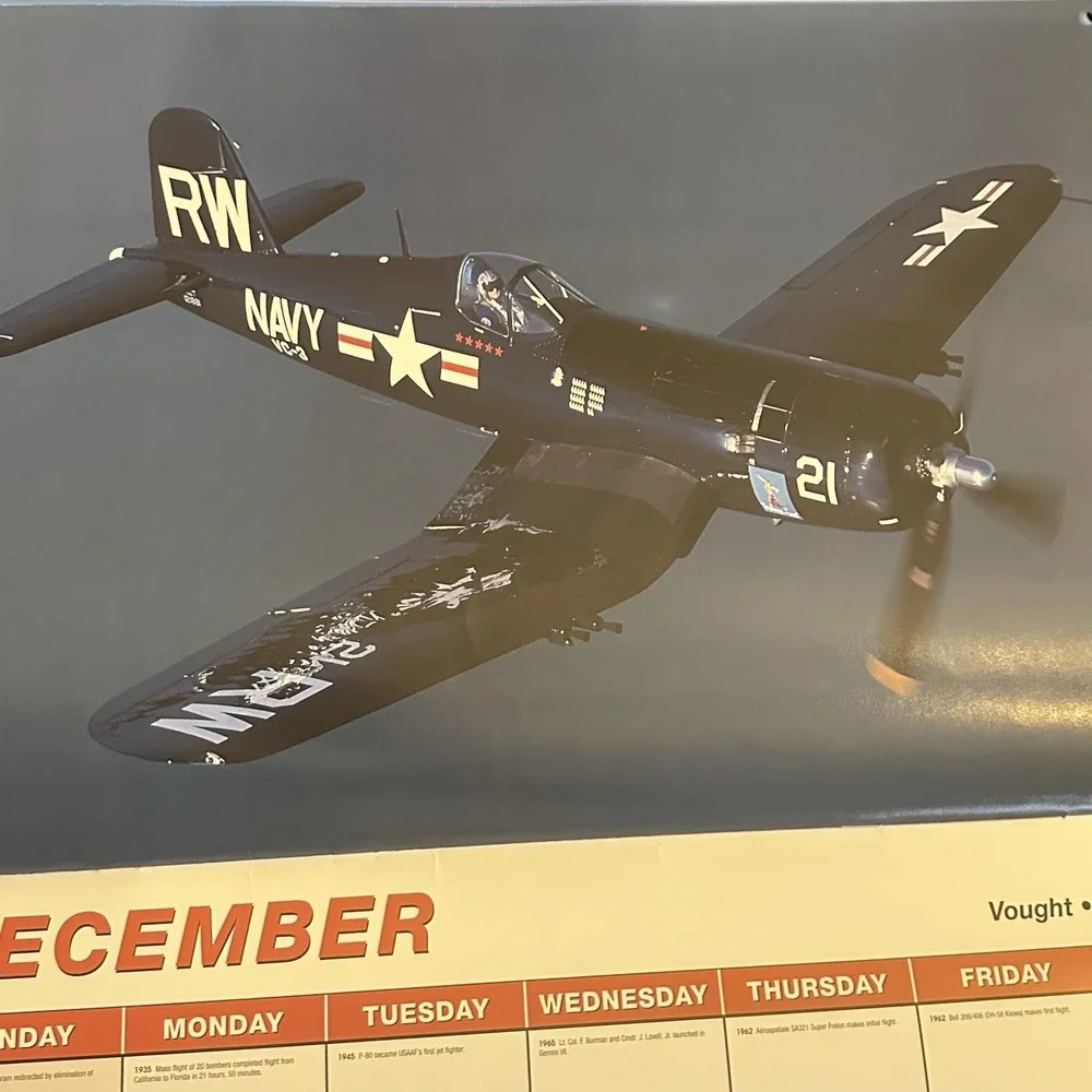 2002 Ghost Warbirds Calendar AKZO Nobel/Sparta P-51D P-47D F6F A26C P-40C . . .